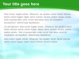 God Rays 02 Green PowerPoint Template text slide design